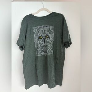 Bella Canvas Dark Green Owl Graphic Tee